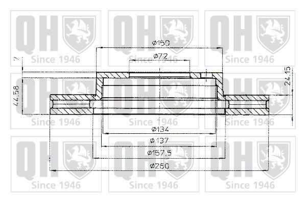 QUINTON HAZELL Тормозной диск BDC5156